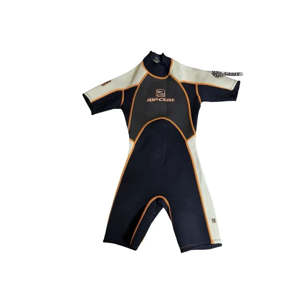 RIP CURL Boys Girls Sz 10 Wetsuit 2/2 Classic Short Sleeves Neoprene Wet Suit